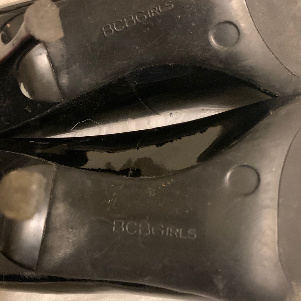 BCBGirls Black Patent Leather Heels - Picture 6 of 8